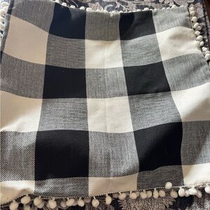 Black and White Checkered Throw Pillow Covers